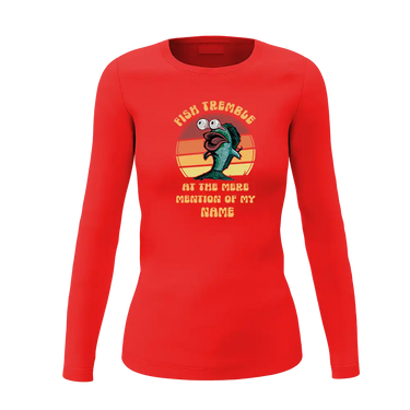 Fish Tremble Women Long Sleeve Shirt